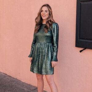 Gal Meets Glam - Carrie Dress in green sequins